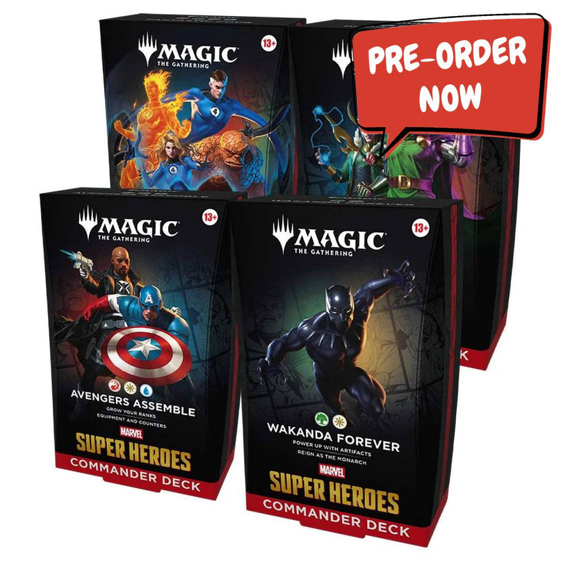 RELEASE 17th JUNE 2026: Magic: The Gathering: Marvel Super Heroes Commander Deck PREORDER