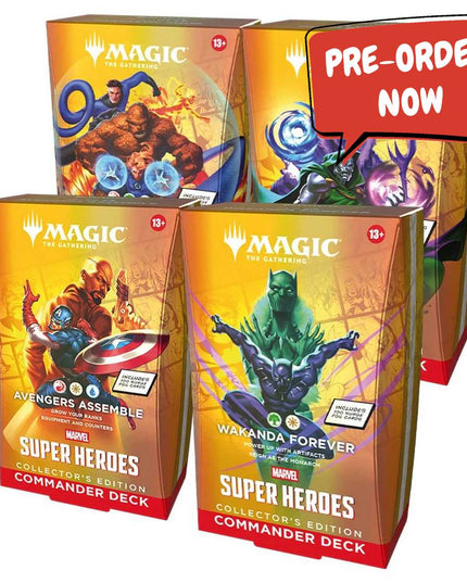 RELEASE 26th JUNE 2026: Magic: The Gathering: Marvel Super Heroes Collector Commander Deck PREORDER