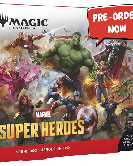 RELEASE 17th JUNE 2026: Magic: The Gathering: Marvel Super Heroes Scene Box - Heroes UnitedPREORDER