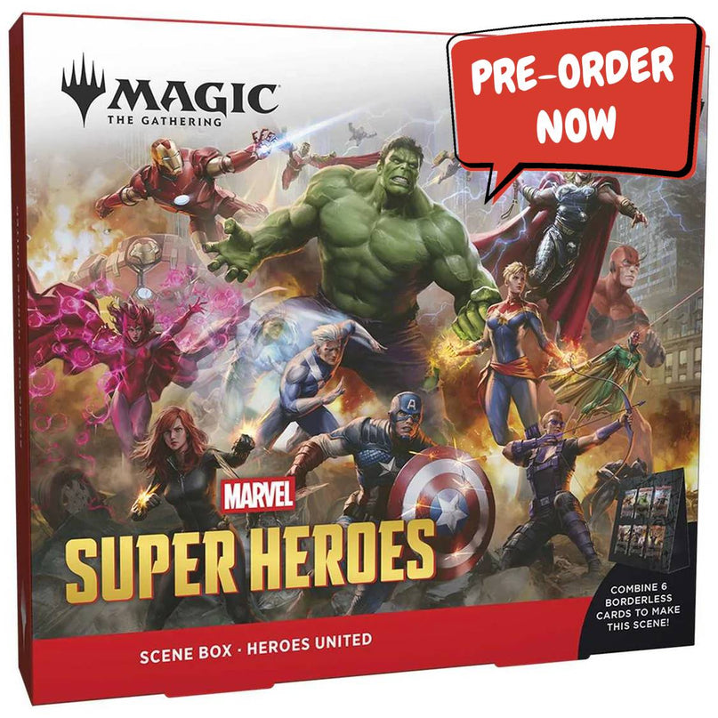 RELEASE 17th JUNE 2026: Magic: The Gathering: Marvel Super Heroes Scene Box - Heroes UnitedPREORDER