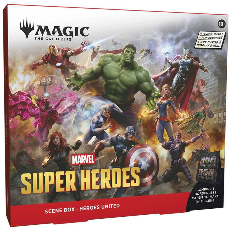 RELEASE 17th JUNE 2026: Magic: The Gathering: Marvel Super Heroes Scene Box - Heroes UnitedPREORDER