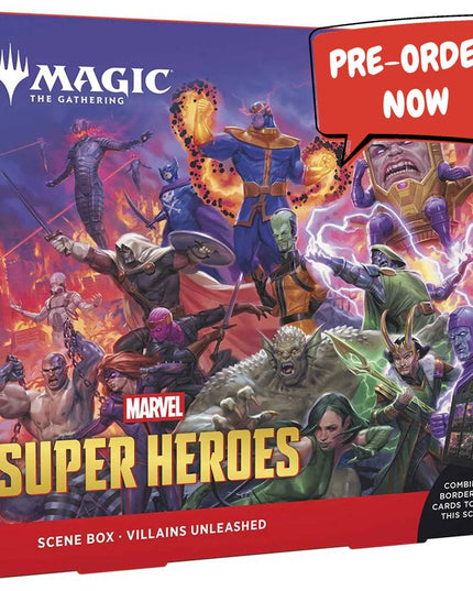 RELEASE 17th JUNE 2026: Magic: The Gathering: Marvel Super Heroes Scene Box - Villains Unleashed PREORDER