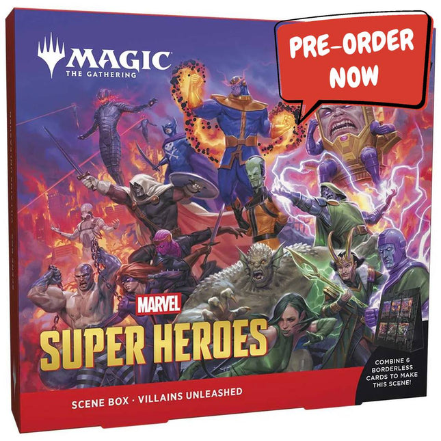 RELEASE 17th JUNE 2026: Magic: The Gathering: Marvel Super Heroes Scene Box - Villains Unleashed PREORDER