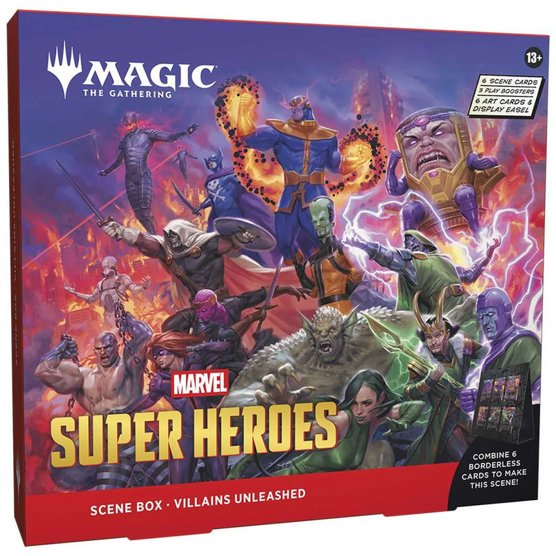 RELEASE 17th JUNE 2026: Magic: The Gathering: Marvel Super Heroes Scene Box - Villains Unleashed PREORDER