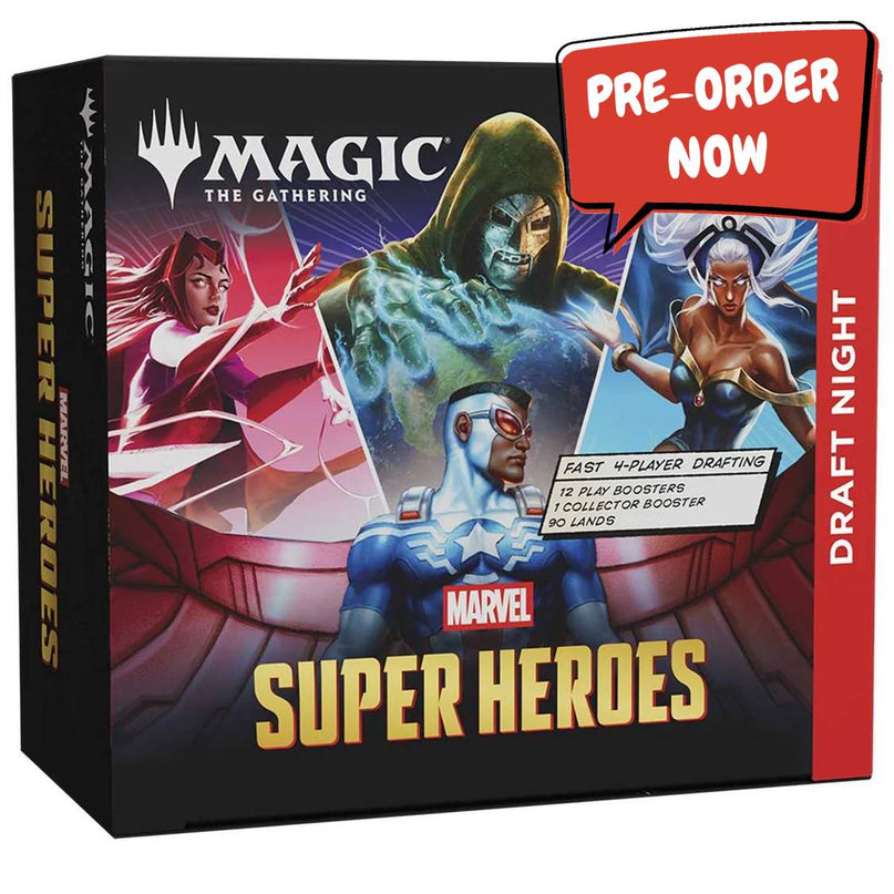 RELEASE 17th JULY 2026: Magic: The Gathering: Marvel Super Heroes Draft Night PREORDER
