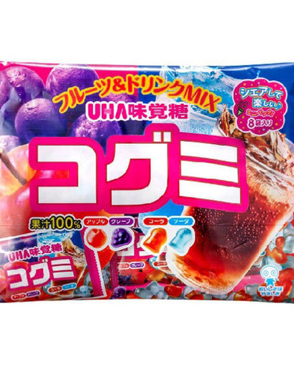 Mikakuto Kogumi Fruit & Drink Gummies Family Pack (8 mini packs) (UHA)