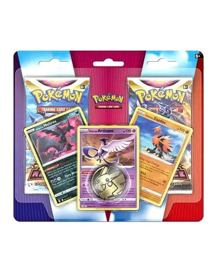 RELEASE AUG 2022: Pokemon TCG - Enhanced Blister 2-Pack Moltres, Articuno and Zapdos