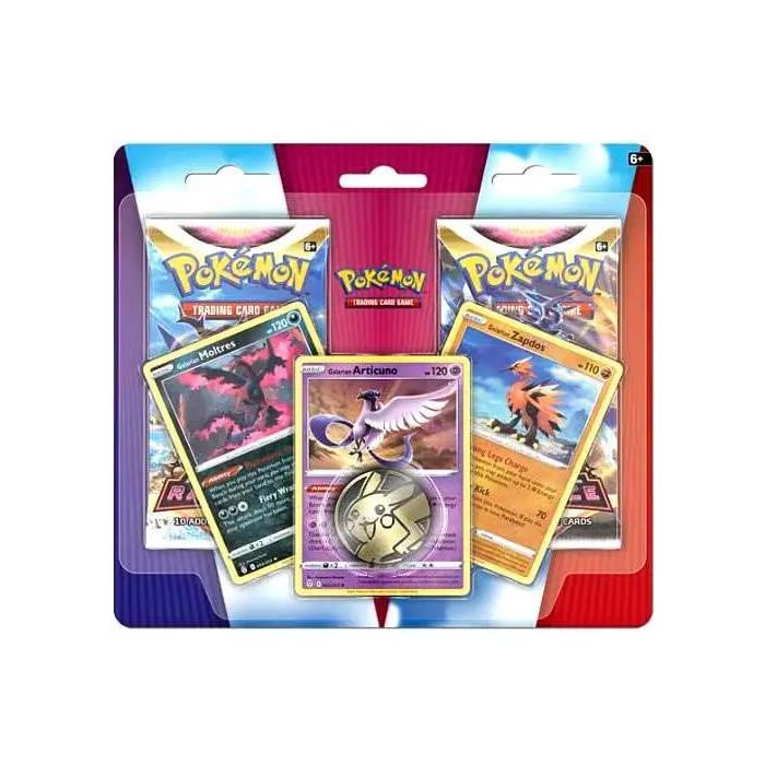 RELEASE AUG 2022: Pokemon TCG - Enhanced Blister 2-Pack Moltres, Articuno and Zapdos