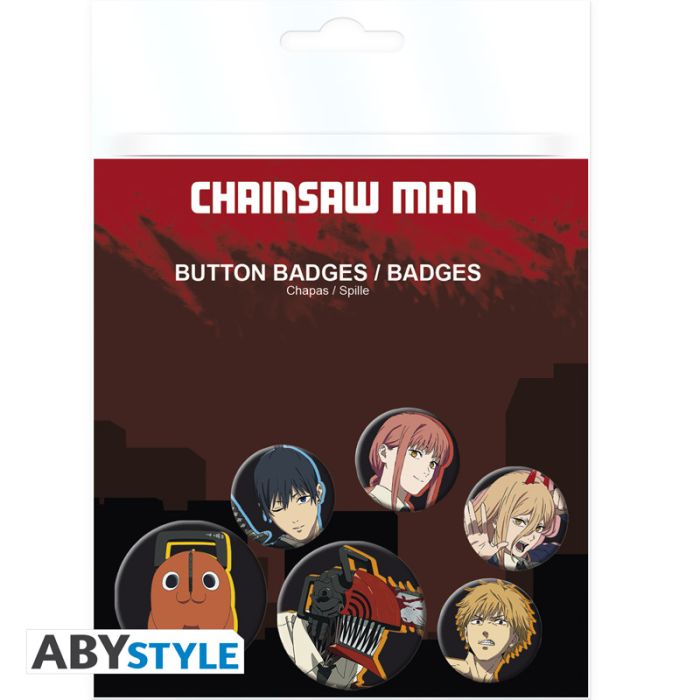 Chainsaw Man - Badge Pack (6 Badges) (ABYSTYLE)