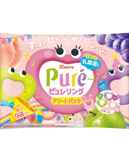 Pure Gummies Mini Tetra Packs - Apple, Grape & Peach (1 Pack) (KANRO)