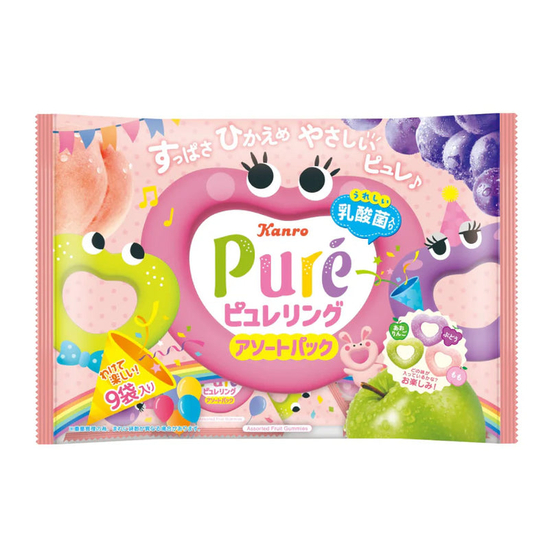Pure Gummies Mini Tetra Packs - Apple, Grape & Peach (1 Pack) (KANRO)