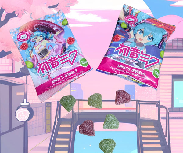 Hatsune Miku - Jewels Lime and Raspberry Gummies (KAWAJI) – TokyoToys