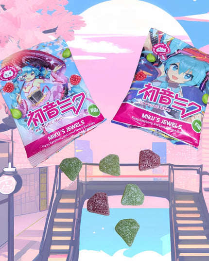 Hatsune Miku - Jewels Lime and Raspberry Gummies (KAWAJI)
