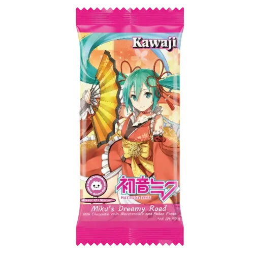 Hatsune Miku - Miku’s Dreamy Road – Milk Chocolate with Fudge & Marshmallow Pieces 40g Bar (KAWAJI)