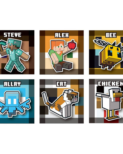 Minecraft Metallic Stickers and Vanilla Wafers (BANDAI)