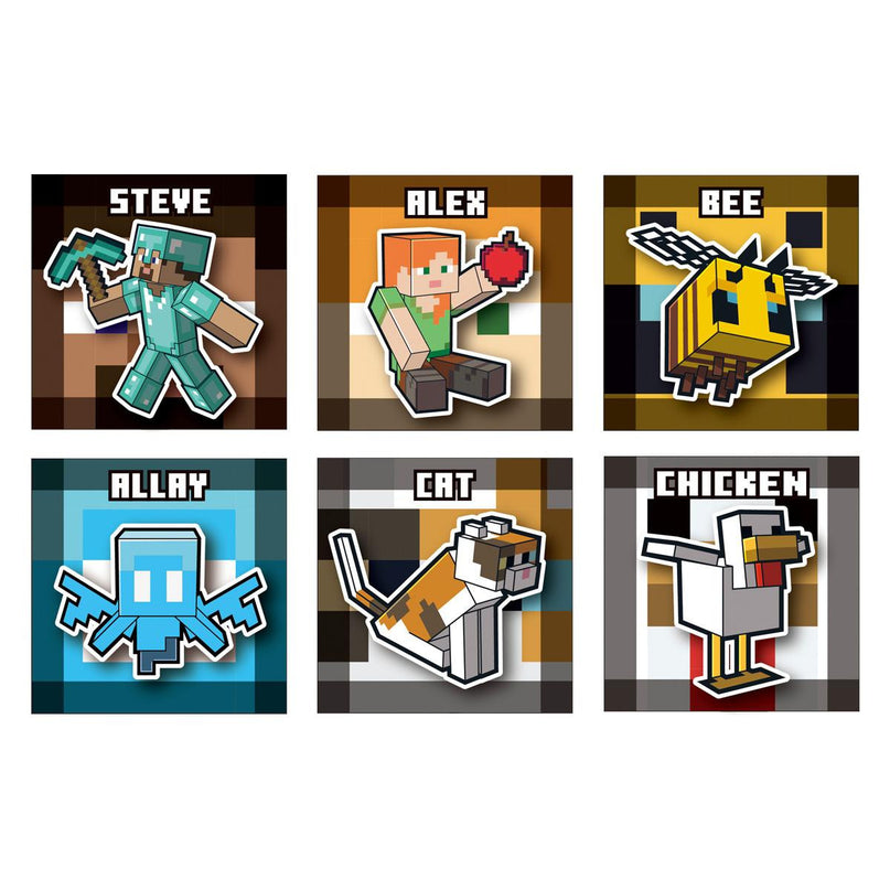 Minecraft Metallic Stickers and Vanilla Wafers (BANDAI)