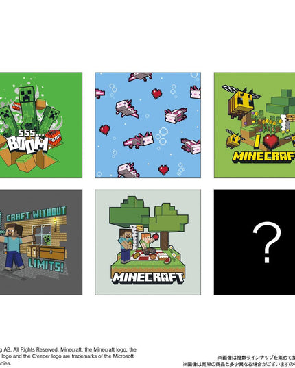 Minecraft Metallic Stickers and Vanilla Wafers (BANDAI)