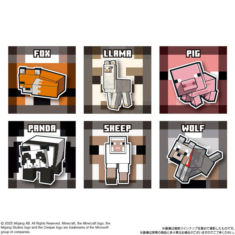 Minecraft Metallic Stickers and Vanilla Wafers (BANDAI)