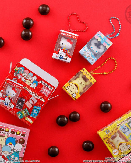 Sanrio Characters - Chocolate snack and Mini Figure Keychain (BANDAI)