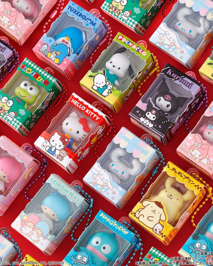 Sanrio Characters - Chocolate snack and Mini Figure Keychain (BANDAI)