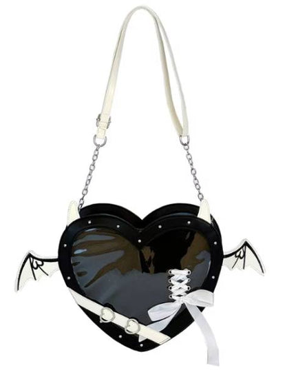 Devil Heart Ita Bag - Black