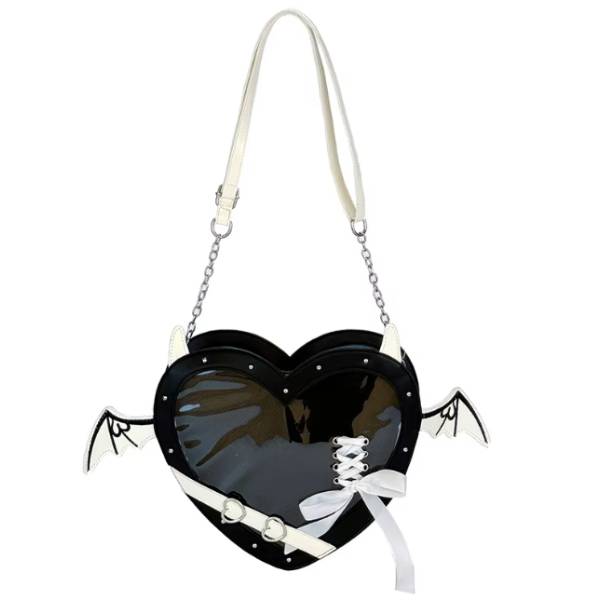Devil Heart Ita Bag - Black