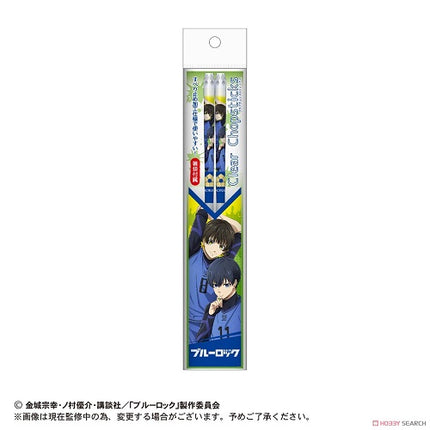 Blue Lock - Clear Acrylic Chopsticks - Yoichi Isagi and Meguru Bachira (Green)
