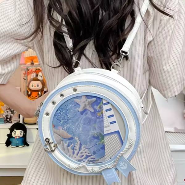 Round Sailor Ita Multi-Wear Bag - Blue
