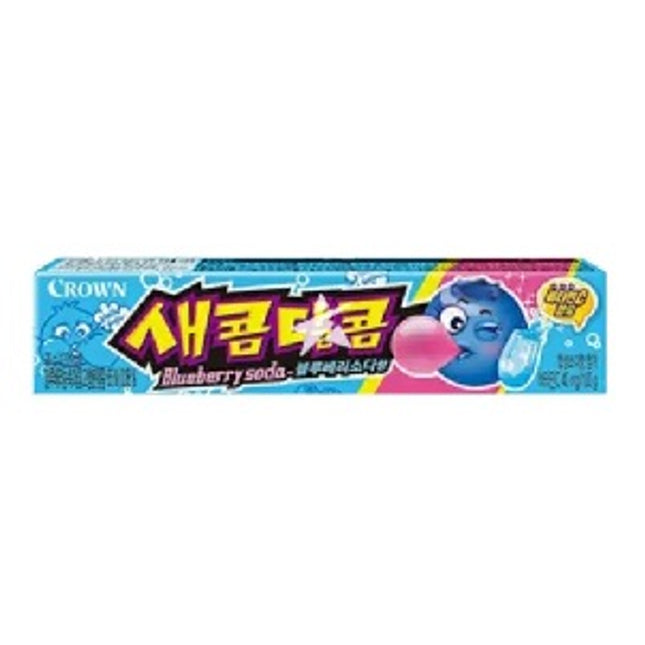 Crown - Saekom Dalkom - Blueberry Soda Flavour Chewy Candy 29g