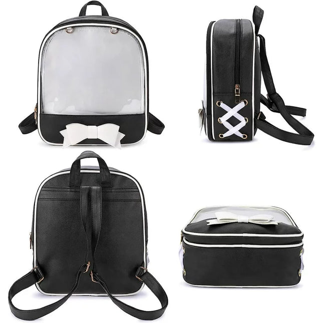 Ita Bag - Sailor Moon Inspired BLACK ITA Backpack Bag with Bow (Medium Duty)