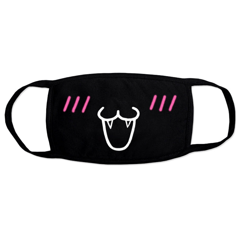 Buy UK Anime Expression Face Mask Black - Big Fang Smile Cosplay ...