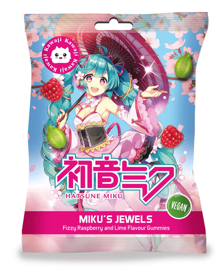 Hatsune Miku - Jewels Lime and Raspberry Gummies (KAWAJI)