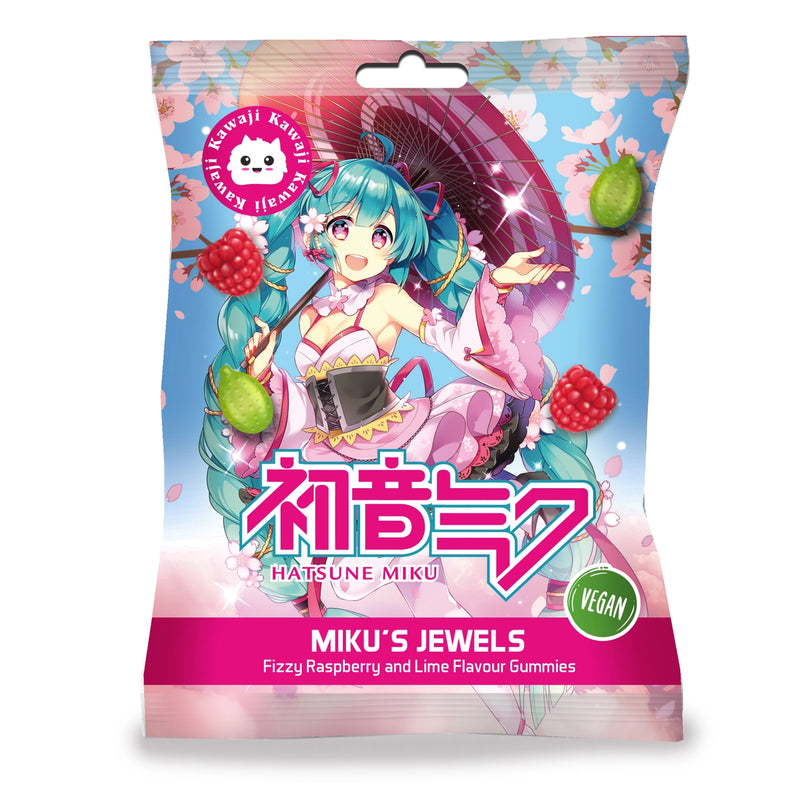 Hatsune Miku - Jewels Lime and Raspberry Gummies (KAWAJI)