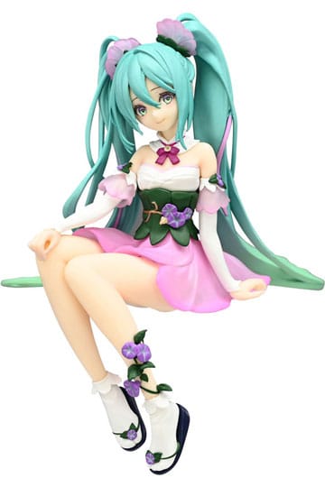 Hatsune Miku - Flower Fairy Morning Glory Pink Color Ver. Noodle Stopper PVC Statue 14 cm (FURYU)