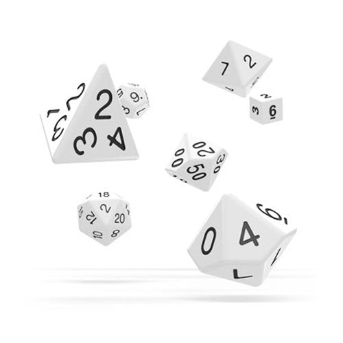 Oakie Doakie Dice RPG Set Solid - White (7)