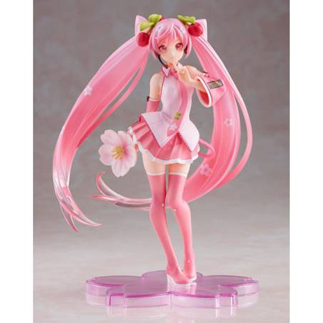 Vocaloid - Sakura Miku Figure Newly Drawn 2021 Ver 18 cm Figure (TAITO)