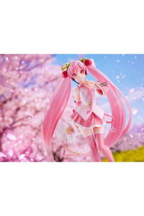 Vocaloid - Sakura Miku Figure Newly Drawn 2021 Ver 18 cm Figure (TAITO)