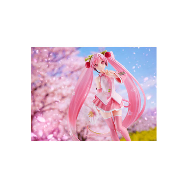 Vocaloid - Sakura Miku Figure Newly Drawn 2021 Ver 18 cm Figure (TAITO)