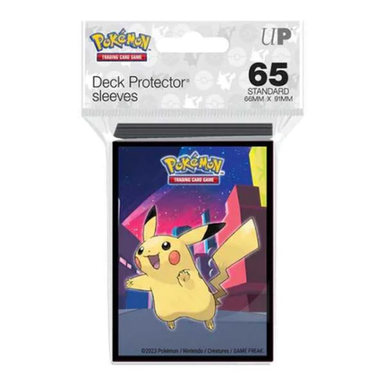 Pokémon Pikachu neon city Ultra Pro Standard Deck Protector Sleeves - Ultra Pro