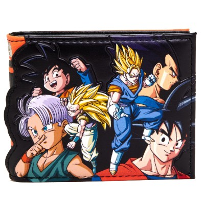 Dragon Ball Z - Characters Black and Orange PU Wallet (BIO99BW1CDBZ)