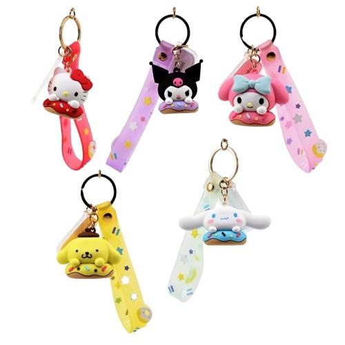 Sanrio - Keychain with Hand Strap - Donuts Series (SELECT OPTION)