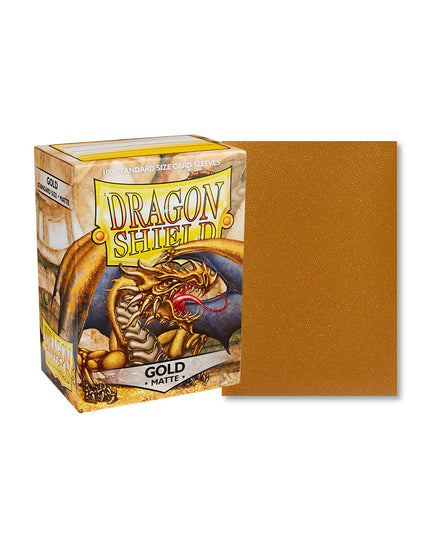 Dragon Shield Standard Sleeves – Gold Matte (100pk)