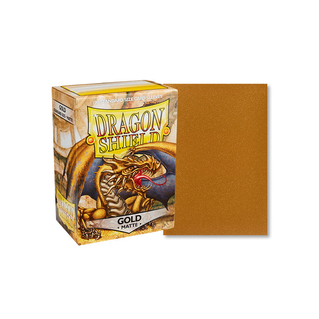 Dragon Shield Standard Sleeves – Gold Matte (100pk)
