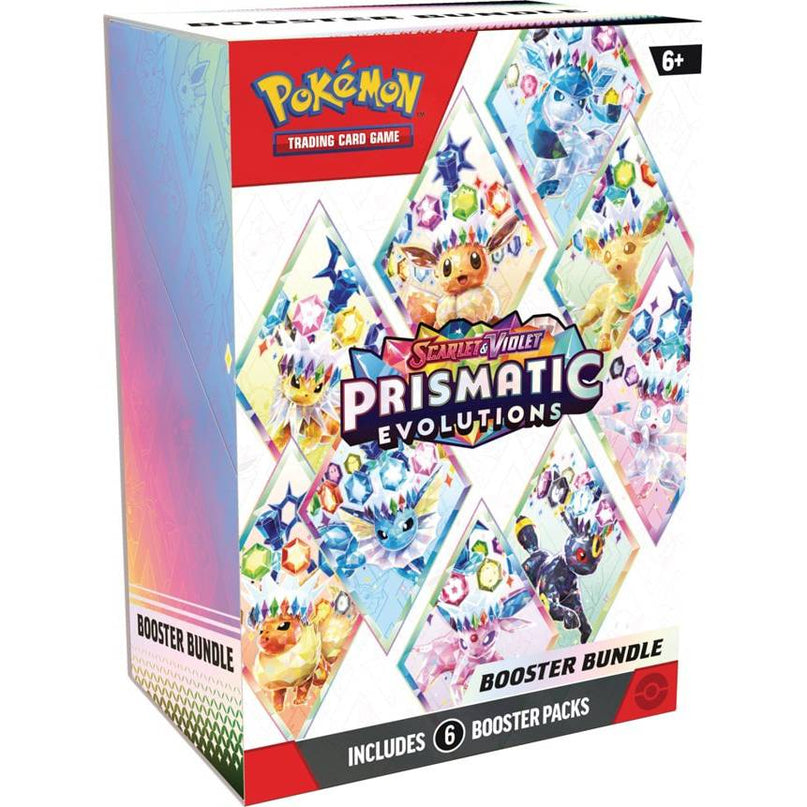 IN STORE ONLY - RELEASE 7th MARCH 2025: Pokemon TCG - Prismatic Evolutions Booster Bundle (6 Packs)