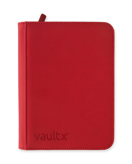 Vault X  - Exo-Tech Zip Binder 4 Pocket - RED