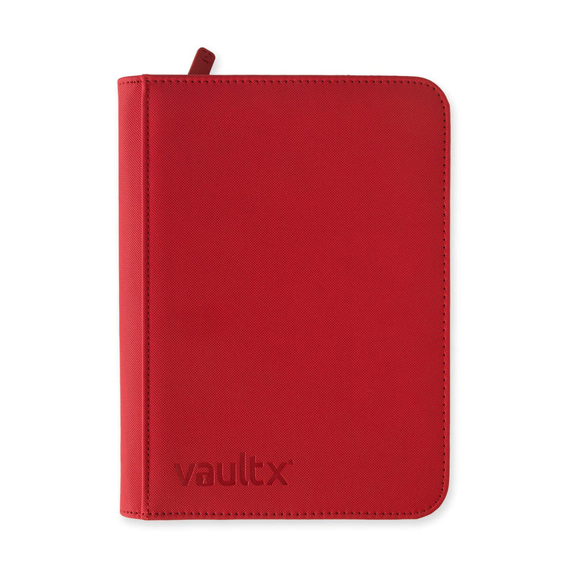 Vault X  - Exo-Tech Zip Binder 4 Pocket - RED