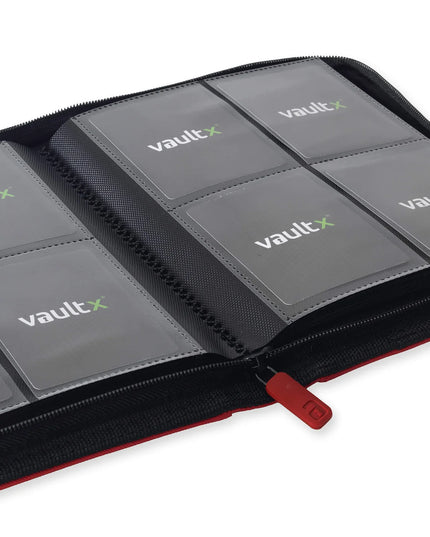 Vault X  - Exo-Tech Zip Binder 4 Pocket - RED