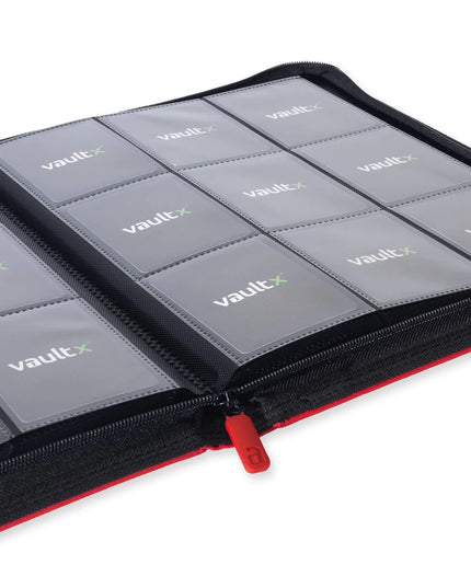 Vault X  - Exo-Tech Zip Binder 9 Pocket - RED