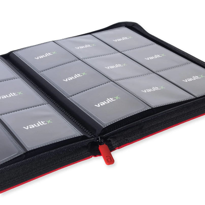 Vault X  - Exo-Tech Zip Binder 9 Pocket - RED