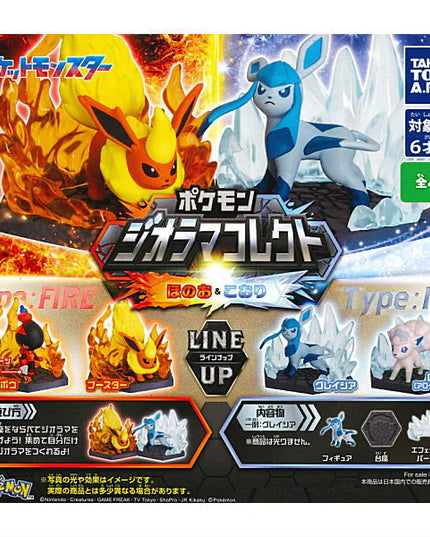 Pokemon - Diorama Collection Fire & Ice Mini Figure (TAKARA TOMY ARTS)